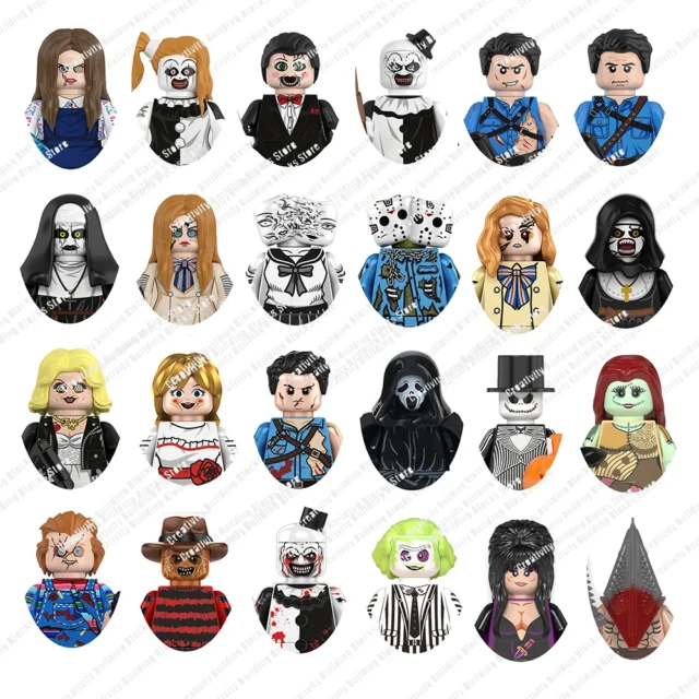 Figuras Mini 3D DIY de Halloween en bloques