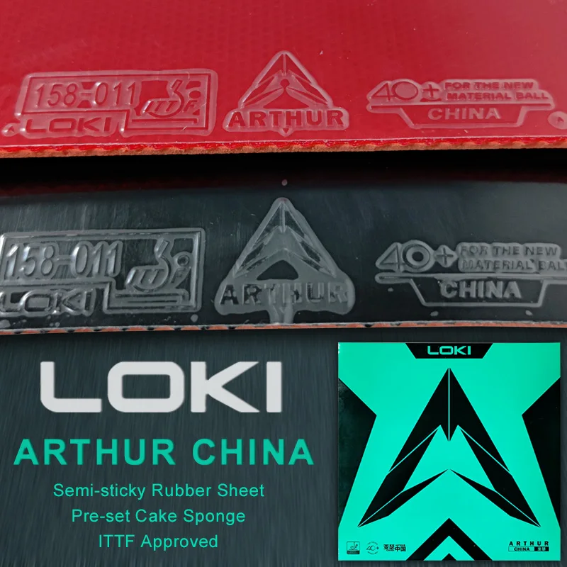 Goma LOKI ARTHUR CHINA semipegatinosa para tenis de mesa