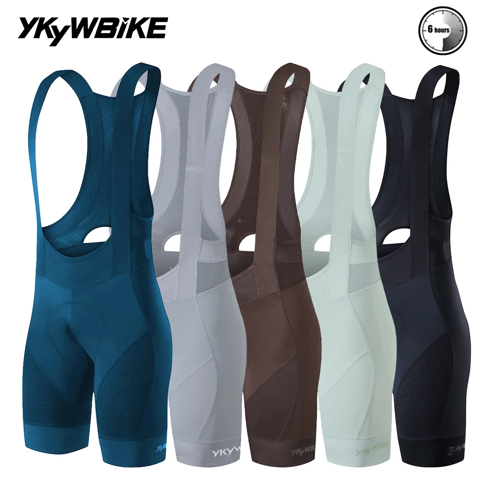 YKYWBIKE pantalones cortos con pechera y acolchado belga
