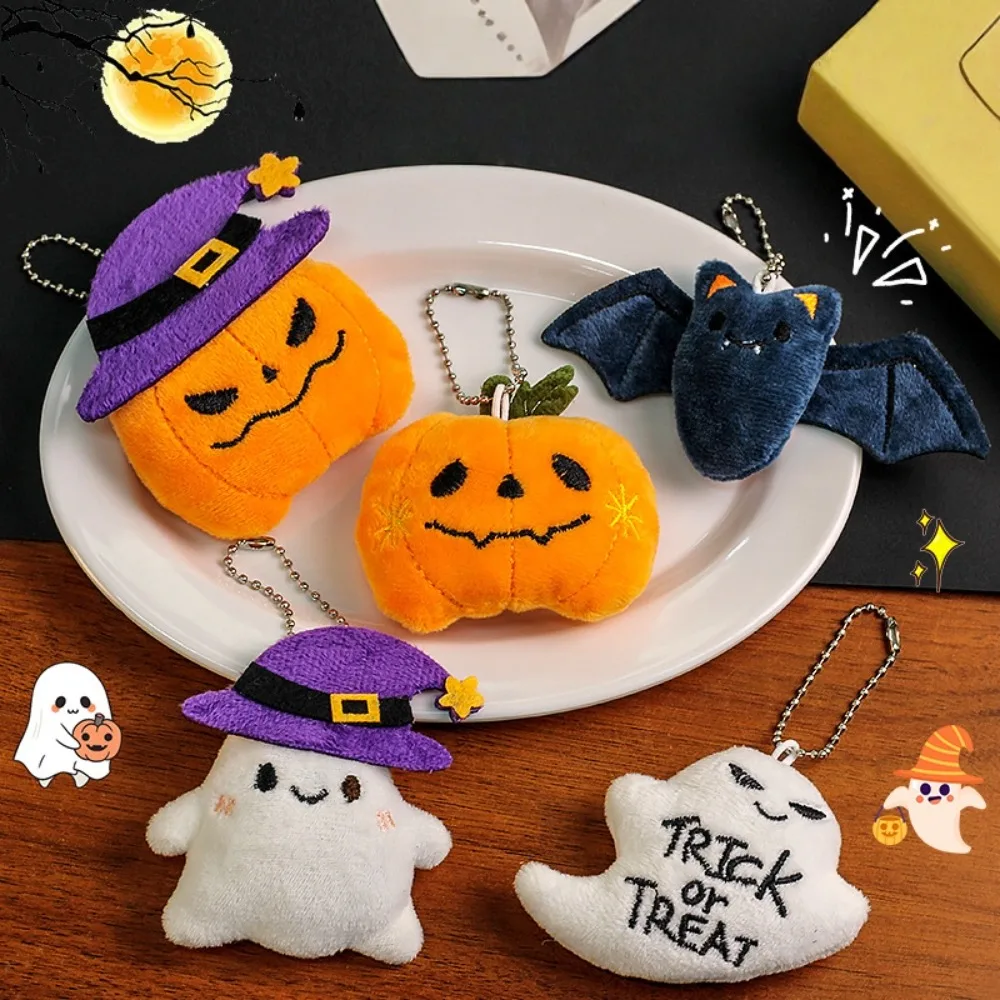 Llavero de peluche Halloween con diseños de calabaza y fantasma