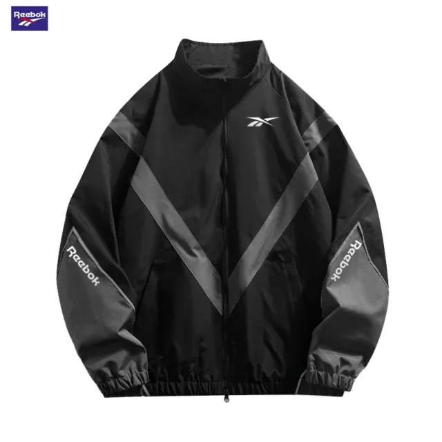 Chaqueta deportiva racing para hombre con cuello alto