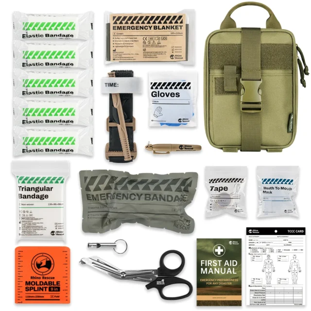 Kit de primeros auxilios Rhino IFAK para acampada