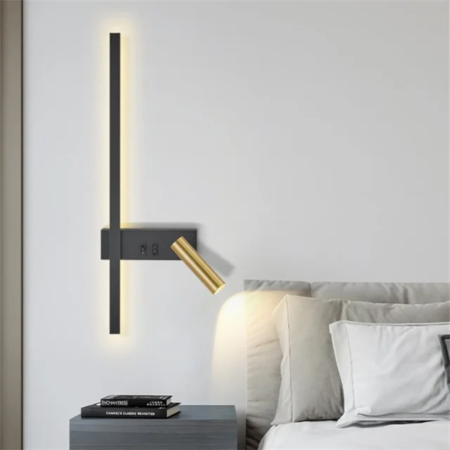 Lámpara de pared LED de estilo nórdico para interior