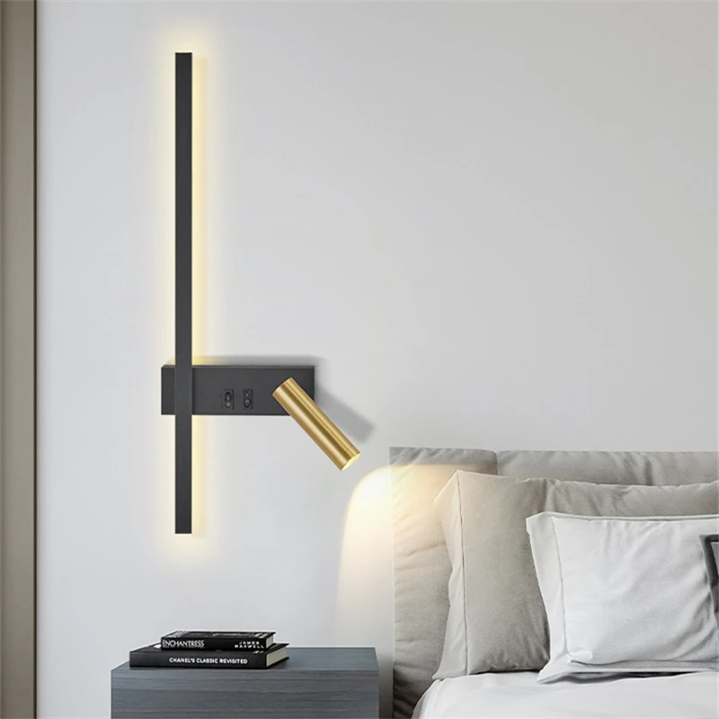 Lámpara de pared LED de estilo nórdico para interior
