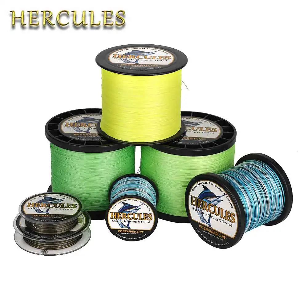 Línea de pesca trenzada Hercules para agua dulce