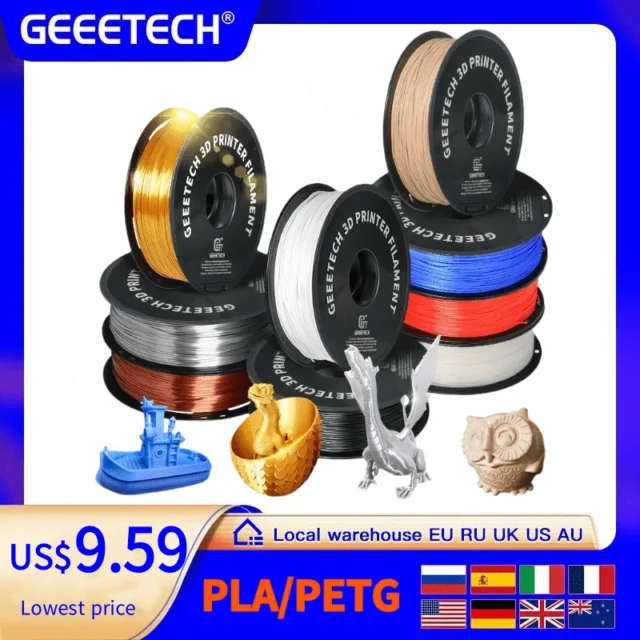 Geeetech filamento 3D en varios materiales