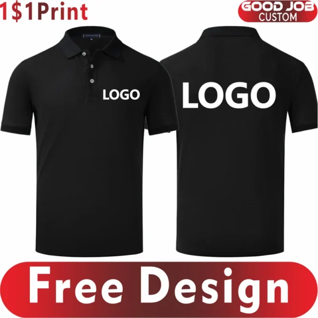 Polo de algodón 100% con logotipo personalizado