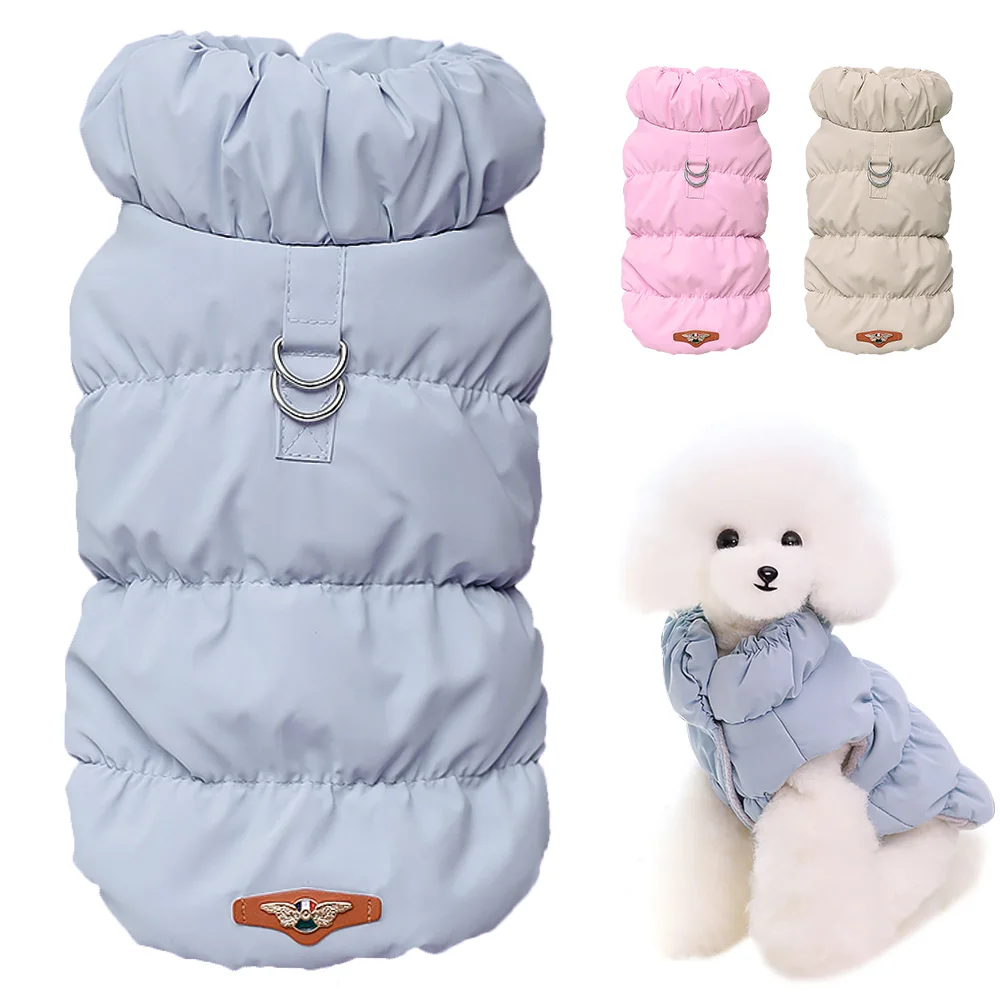 Abrigo acolchado para perros y gatos, ropa cálida para mascotas