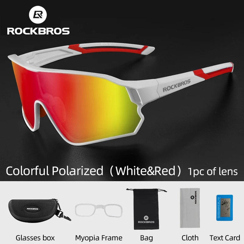 Gafas ROCKBROS polarizadas para ciclismo con montura grande