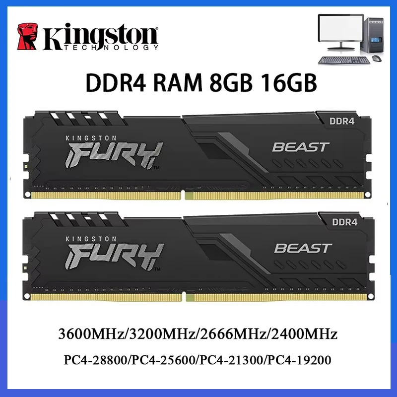 Kingston BEAST DDR4 RAM para PC de sobremesa 4/8/16GB