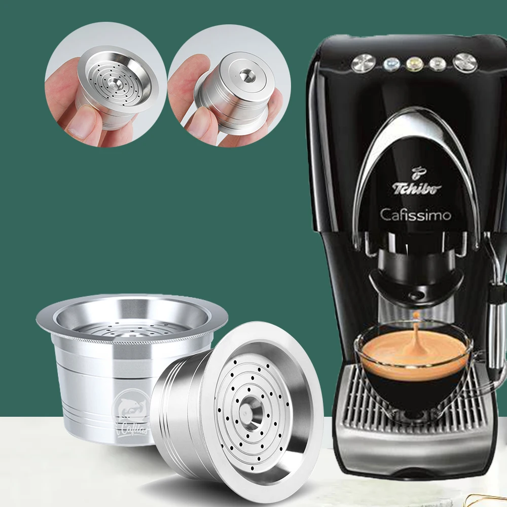 Cápsulas de café recargables con filtro metálico