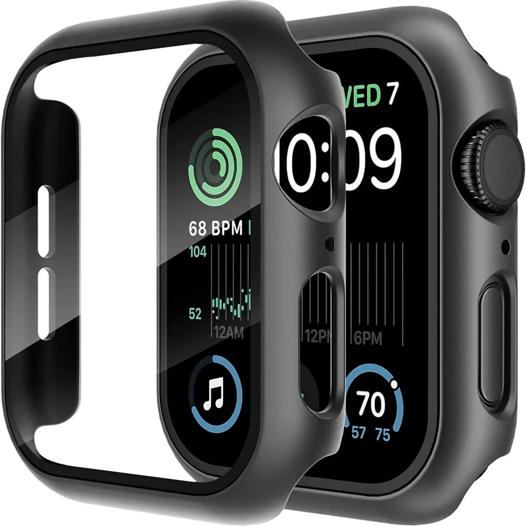Vidrio templado y carcasa protectora para Apple Watch