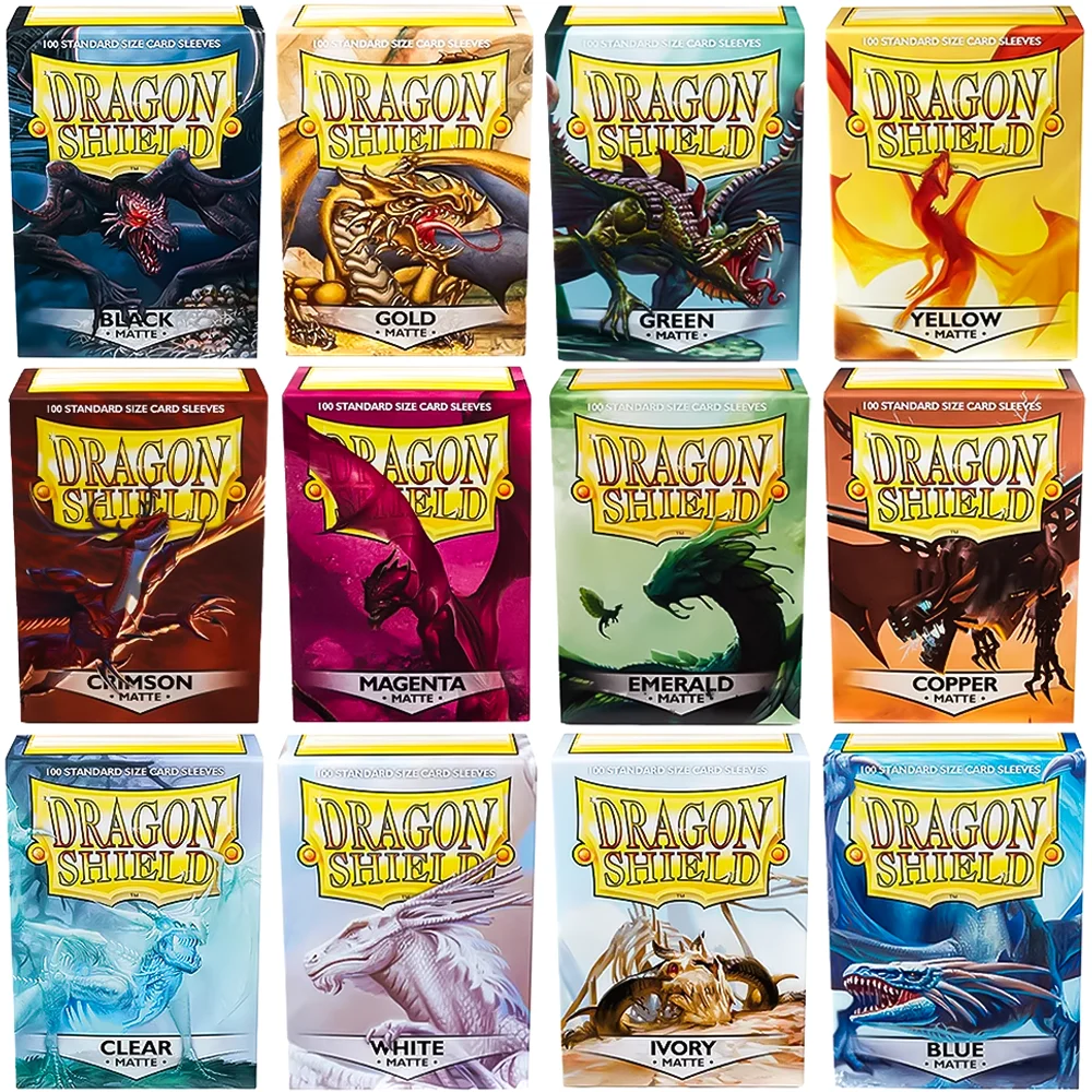 100 unids Dragon Shield fundas mate multicolor para TCG